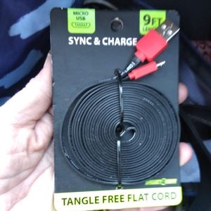 9ft tangle free USB Cable (micro USB)